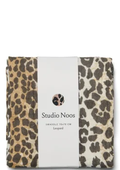 Musselin Mulltuch 'Swaddle Print Medium' Leopard 70 x 70 cm