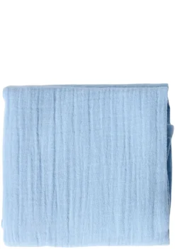 Musselin Mulltuch 'Swaddle Uni Medium' Light Blue 70 x 70 cm