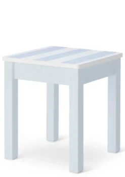 Nachttisch hellblau handbemalt