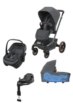 Newborn Travel Bundle 'Fame + Coral Slide Pro' Moon Graphite
