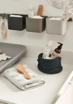 Organisationselemente 3 Stck 1 lange Schiene Dusty grey