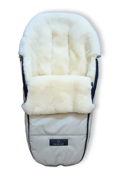 Premium Lammfell-Fußsack Limited Edition dune-beige