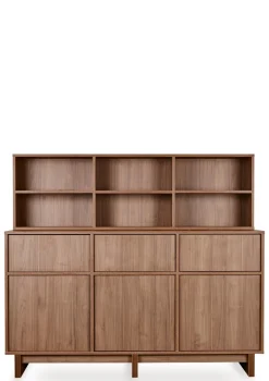 Regalaufsatz für Kommode XL 'Kyo' Walnut