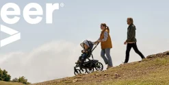 &Roll Kinderwagengestell dunkelgrau / schwarz