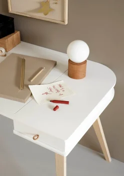 Schreibtisch 'Wood' 72,6 cm Weiß/Eiche