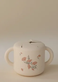 Silikon Snackbecher Pink Flowers