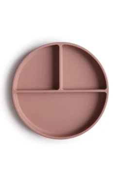 Silikon Teller mit Saugnapf Cloudy Mauve