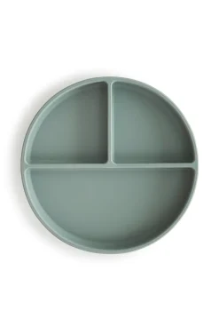 Silikon Teller mit Saugnapf Cambridge Blue
