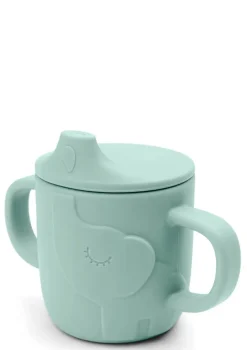 Silikon Trinklernbecher 'Peekaboo' Elphee blau