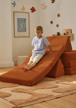 Spielsofa Cord Rost Orange
