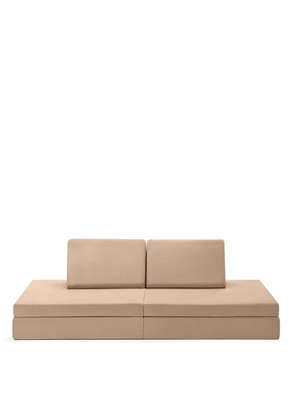 Spielsofa Velours Erdnuss Beige