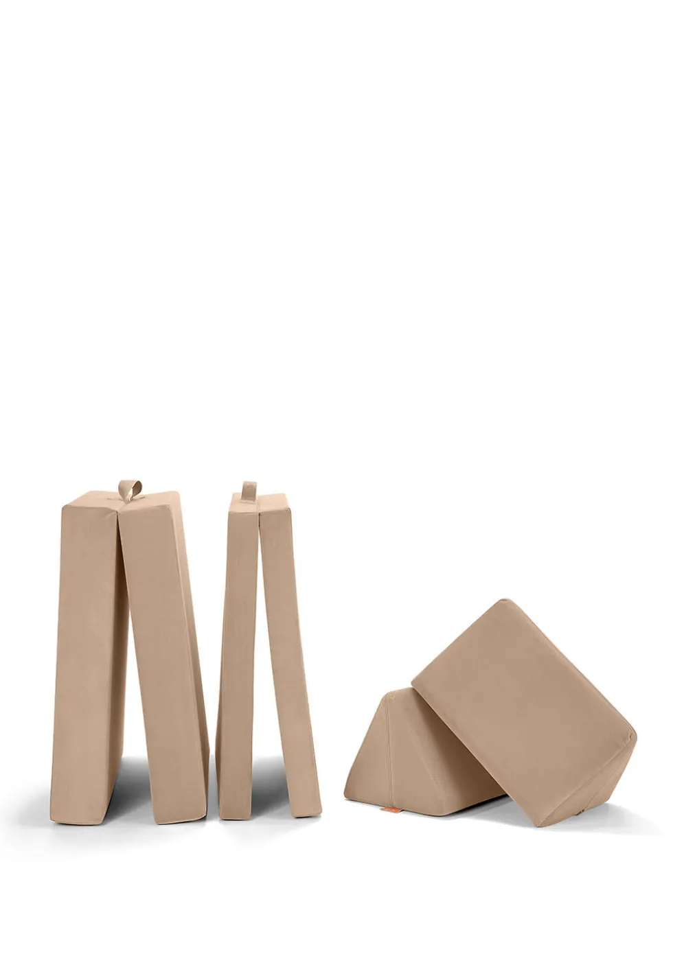 Spielsofa Velours Erdnuss Beige