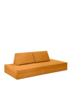 Spielsofa Velours Honig Gelb