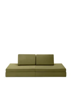 Spielsofa Velours Schildkröten Grün