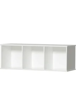 Standregal 'Wood' horizontal 3 x 2 / weiß mit Sockel