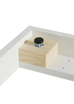 Standregal 'Wood' vertikal 3 x 5 / weiß mit Sockel