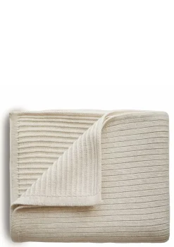Strick-Babydecke Beige Melange