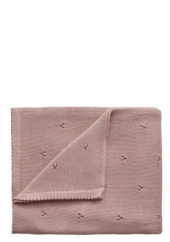 Strick-Babydecke 'Pointelle Blush'