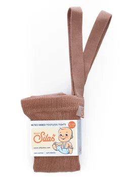Strumpfhose mit Trägern ohne Fuß light brown