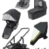 Switchback Kinderwagen Starter-Set dunkelgrau / schwarz
