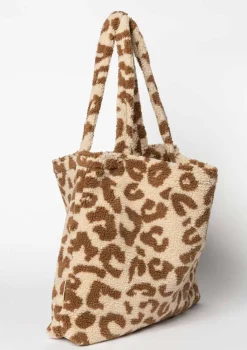 Tasche 'Teddy Mom-Bag' Leopard Ecru
