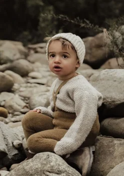 Teddy-Strumpfhose mit Trägern ohne Fuß Acorn Brown