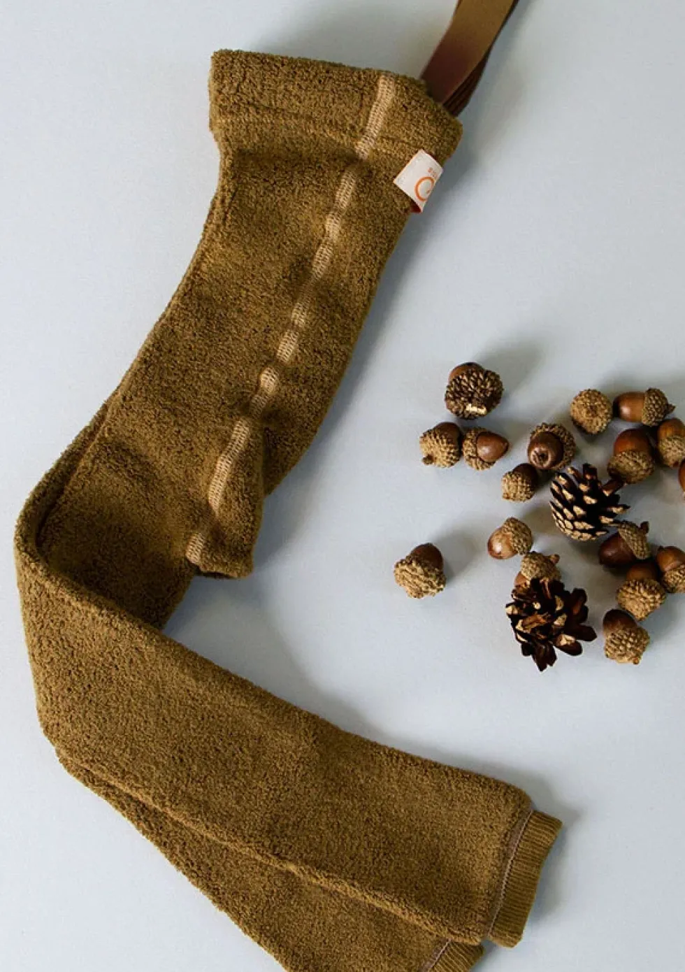 Teddy-Strumpfhose mit Trägern ohne Fuß Acorn Brown