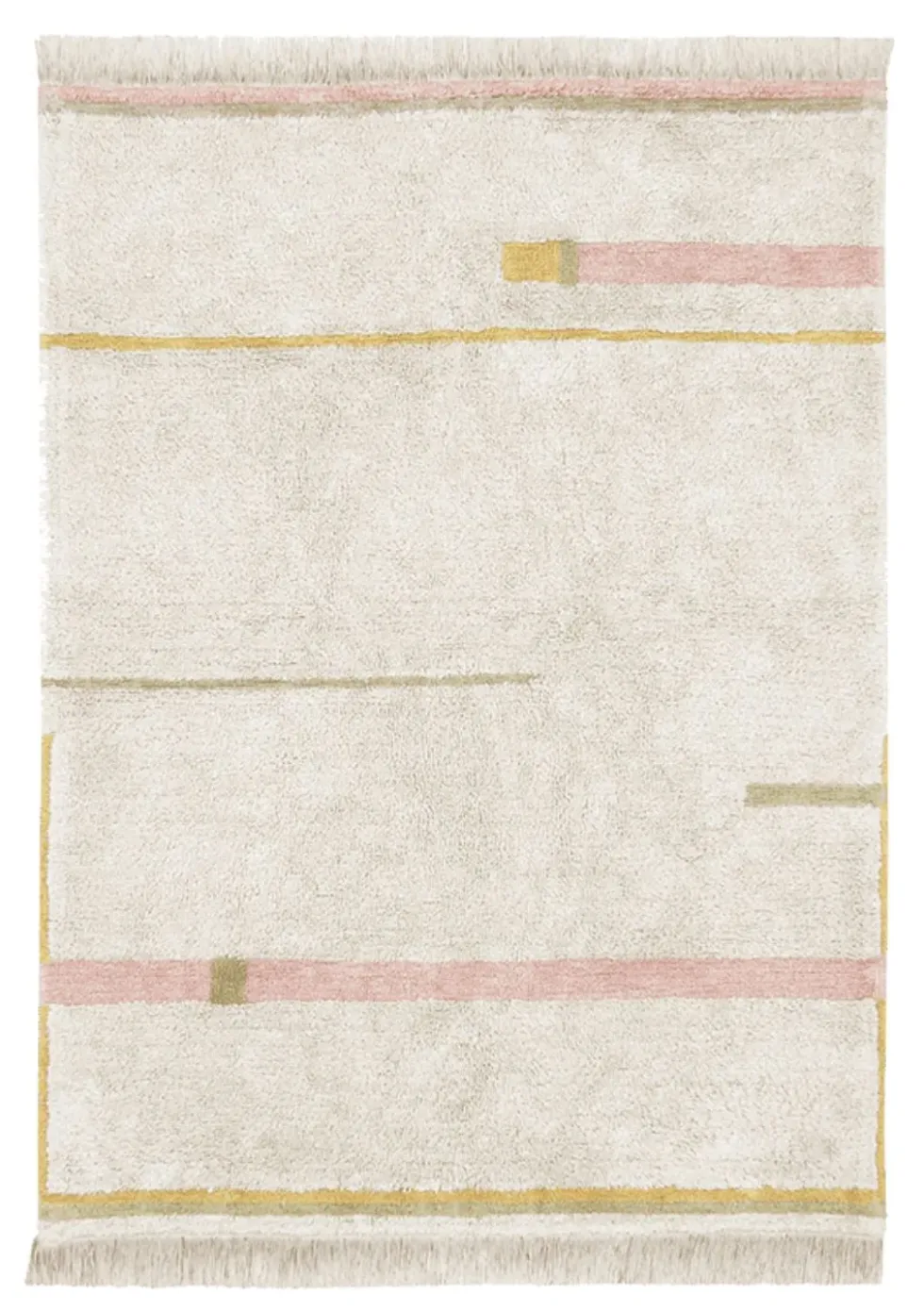 Teppich 'Lanes Vintage' Nude waschbar 130 x 90 cm