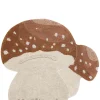 Teppich mit Pilz-Motiv 'Boletus' waschbar 120 x 120 cm