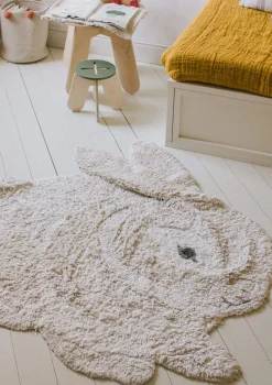 Teppich mit Tiermotiv 'Bunny' waschbar 135 x 130 cm