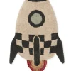 Teppich mit Weltraum-Motiv 'Rocket' waschbar 135 x 85 cm