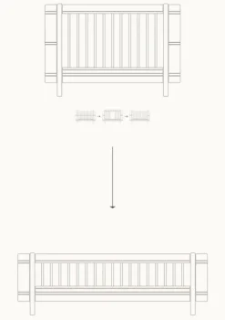 Umbauset für 'Wood Mini+' Babybett zum Juniorbett Weiß