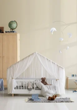 Umbauset für 'Wood Mini+' Juniorbett zum Hausbett Weiß/Eiche