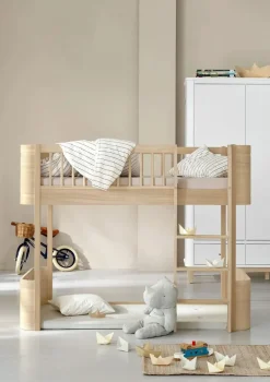 Umbauset für 'Wood Mini+' Juniorbett zum halbhohen Hochbett Eiche