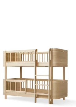 Umbauset für 'Wood Mini+' zwei Juniorbetten zum halbhohen Etagenbett Eiche