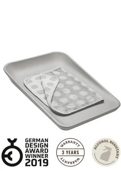Wickelauflage 'Matty' Pearl Grey