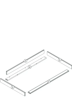 Wickelaufsatz XL für Kommode 'Kyo' Walnut