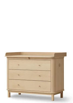 (Wickel-)Kommode 'Wood' 3 Schubladen Eiche