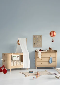 (Wickel-)Kommode 'Wood' 3 Schubladen Eiche