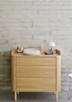 (Wickel-)Kommode 'Yume' mit Schubladen Natural Ash