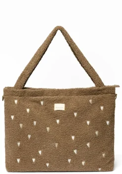 Wickeltasche 'Teddy Diaper Bag' Brown Hearts