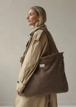 Wickeltasche 'Teddy Diaper Bag' Brown Hearts