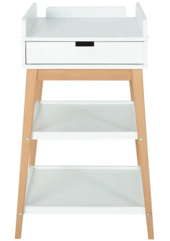 Wickeltisch 'Hip' white natural