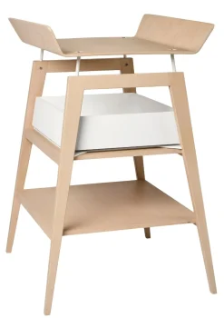 Wickeltisch mit Schaumstoffpolster 'Linea' Buche