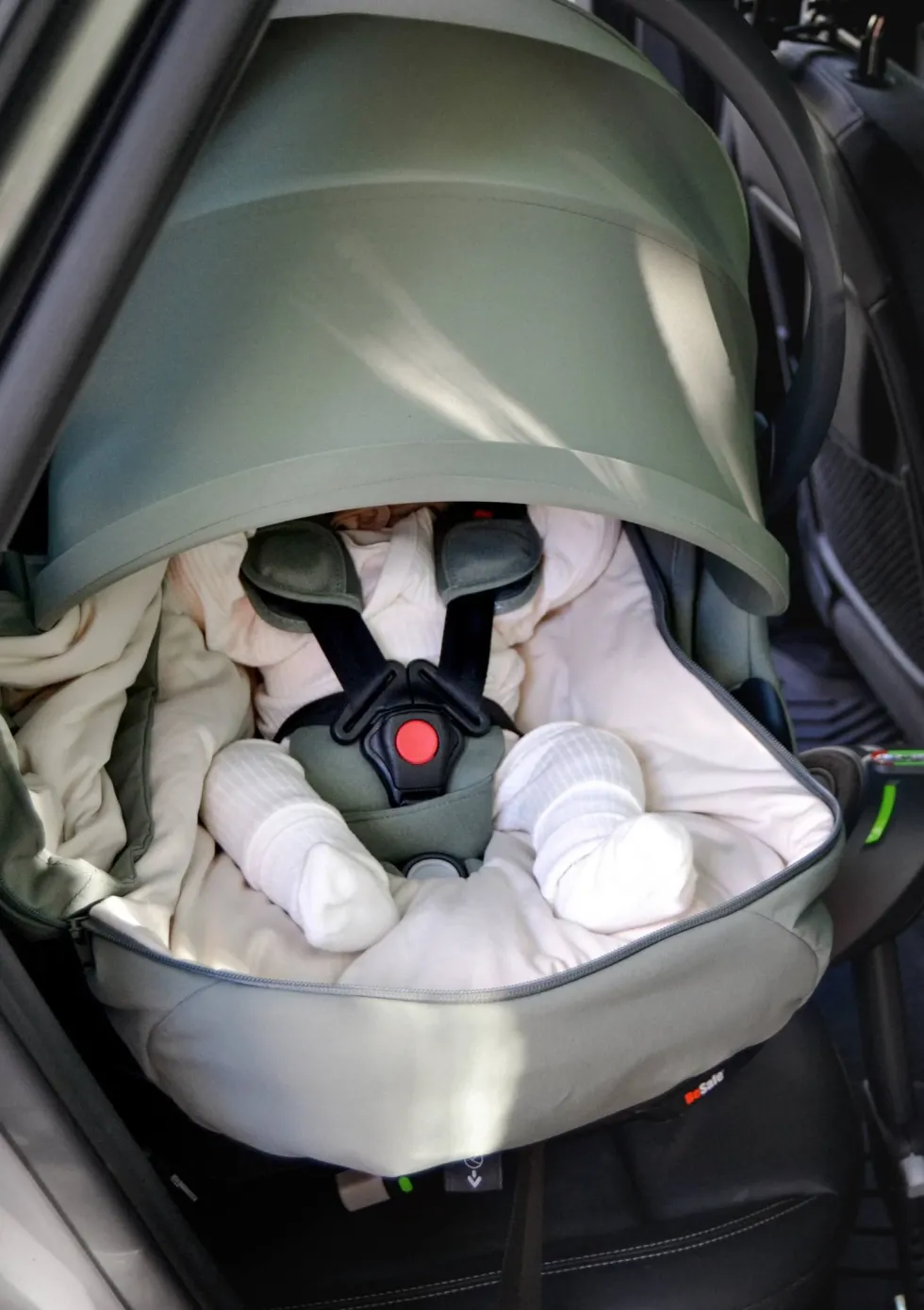 Wind & Weather Cover für Babyschale 'Go Beyond' Meadow Green
