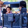 W2 Luxe Kinderwagen 2-Sitzer Volcano Black
