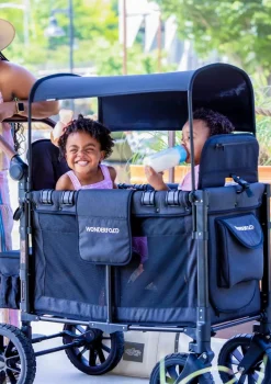 W2 Luxe Kinderwagen 2-Sitzer Volcano Black