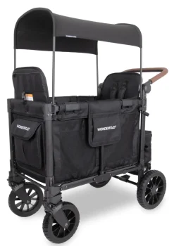 W2 Luxe Pro Kinderwagen 2-Sitzer Jet Black