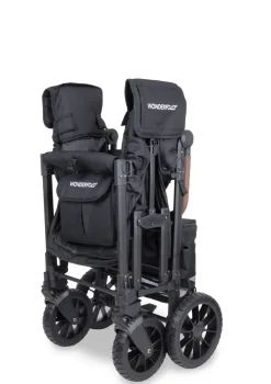 W2 Luxe Pro Kinderwagen 2-Sitzer Jet Black