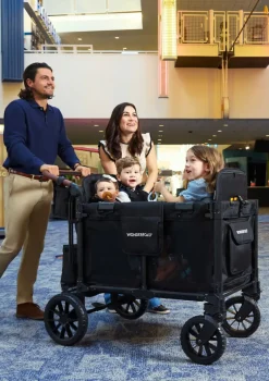 W4 Luxe Pro Kinderwagen 4-Sitzer Jet Black